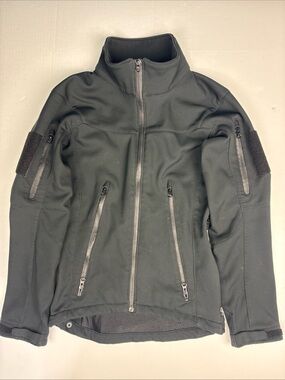 Tru Spec Men XS Jacket Black 24-7 Series Tactical Softshell Full Zipper Poly